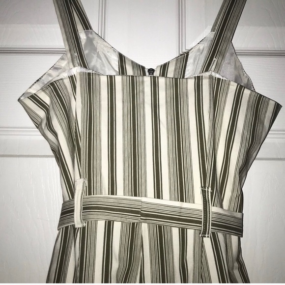 Romeo & Juliet Couture Striped Belted Jumpsuit - Picture 8 of 11